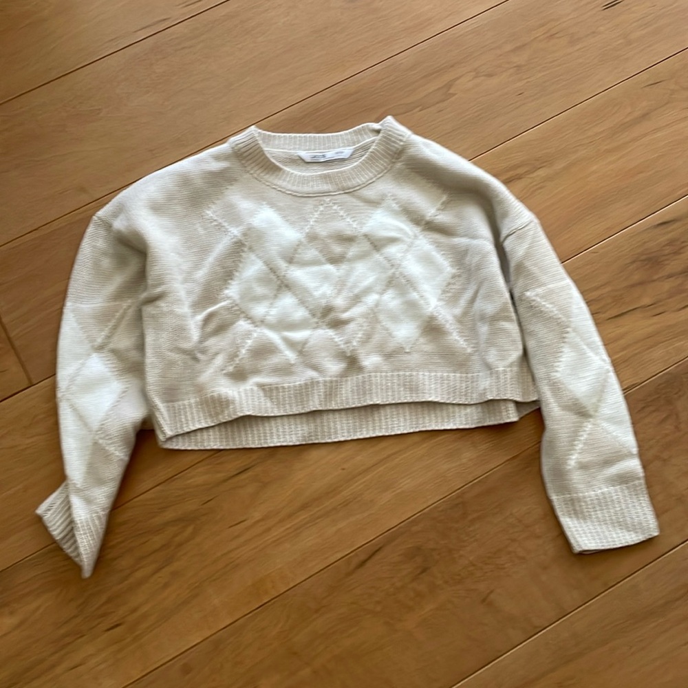 Urban planet cropped long sleeve sweater